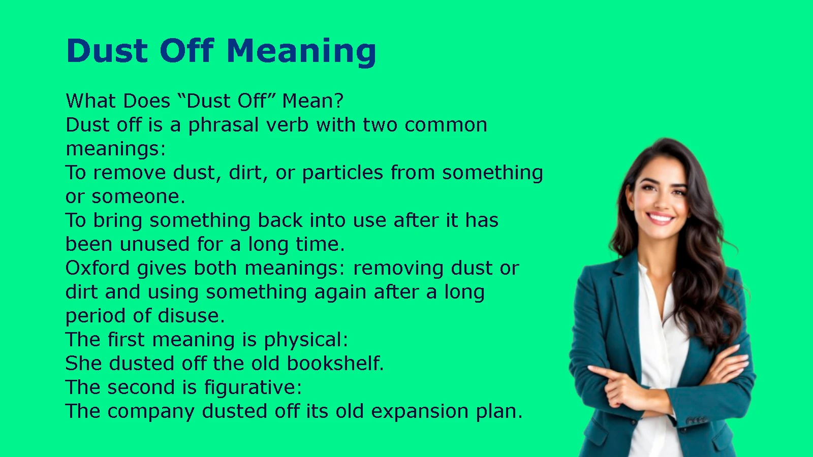 Dust Off Meaning