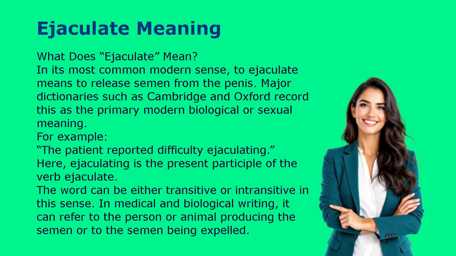 Ejaculate Meaning