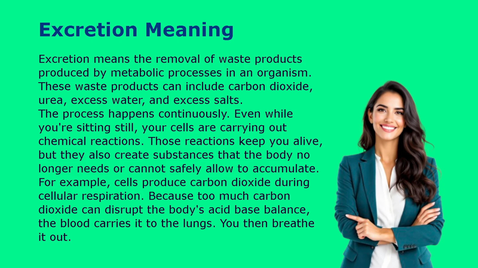Excretion Meaning
