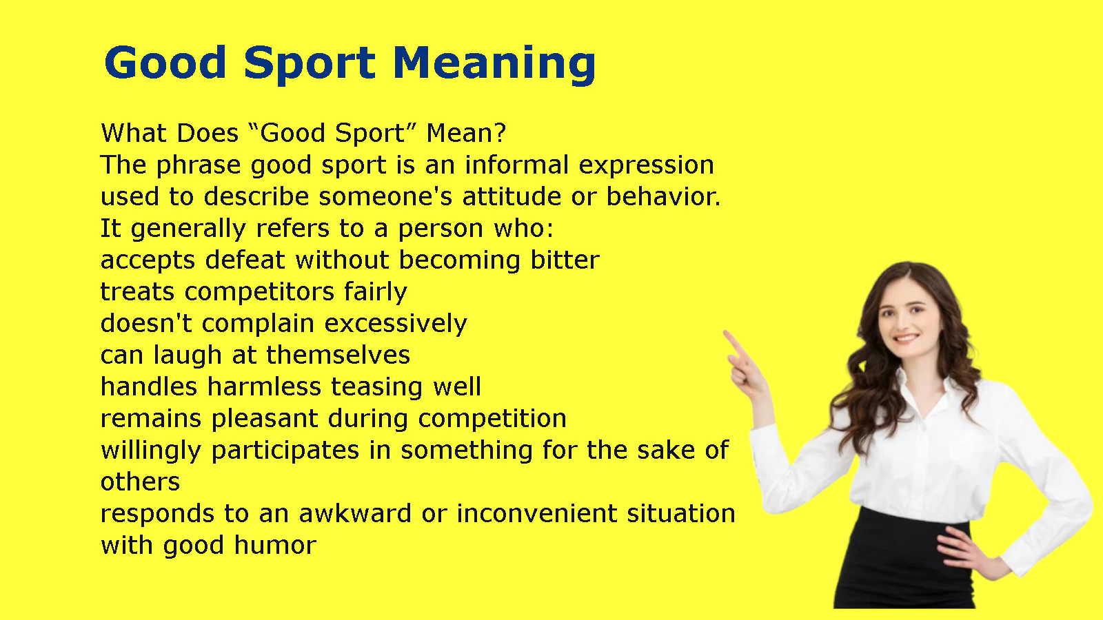 Good Sport Meaning