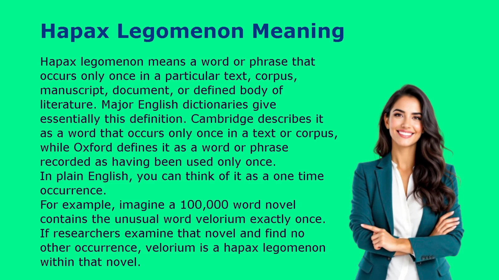 Hapax Legomenon Meaning