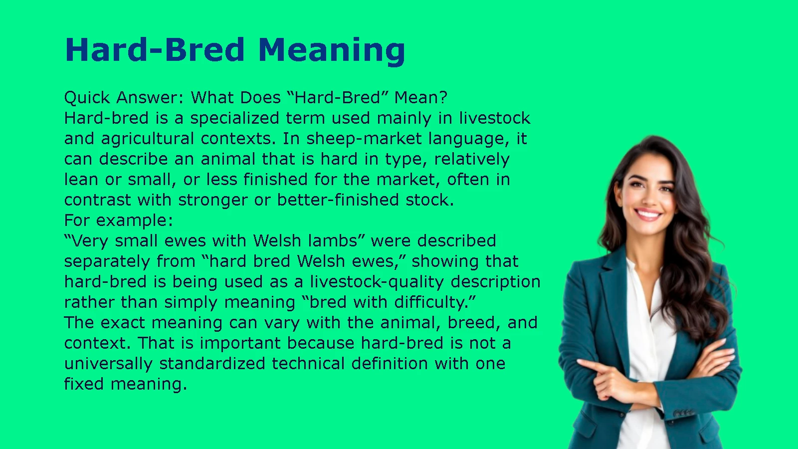 Hard-Bred Meaning