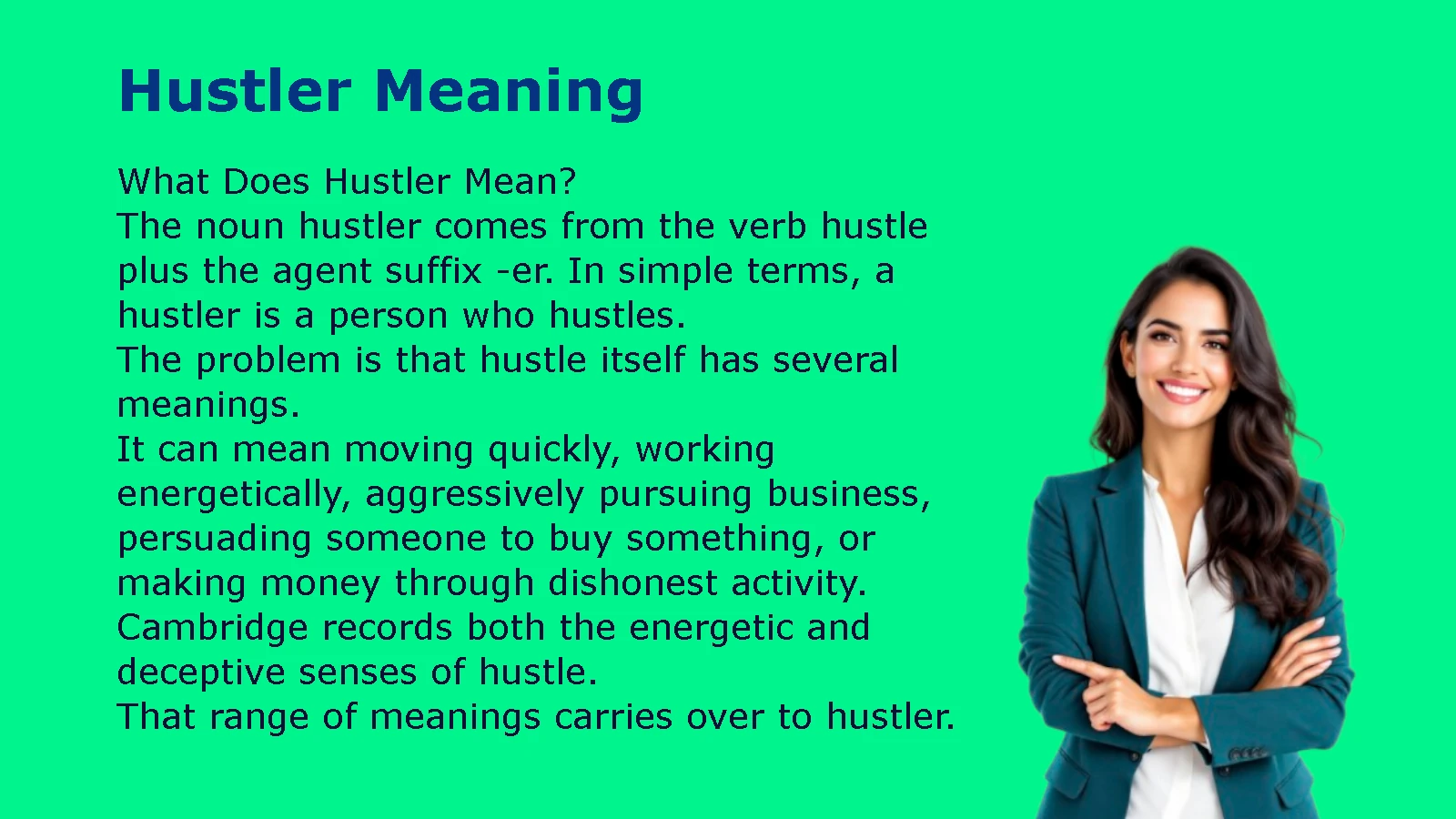 Hustler Meaning