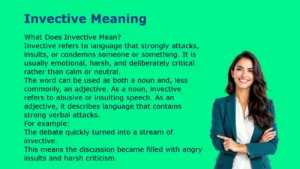 Invective Meaning