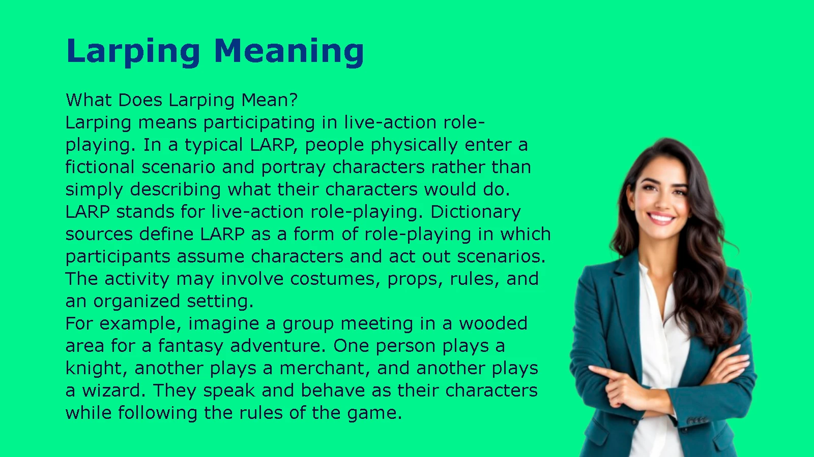 Larping Meaning