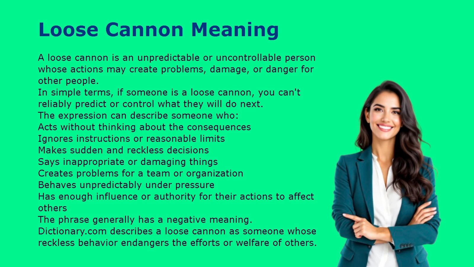 Loose Cannon Meaning