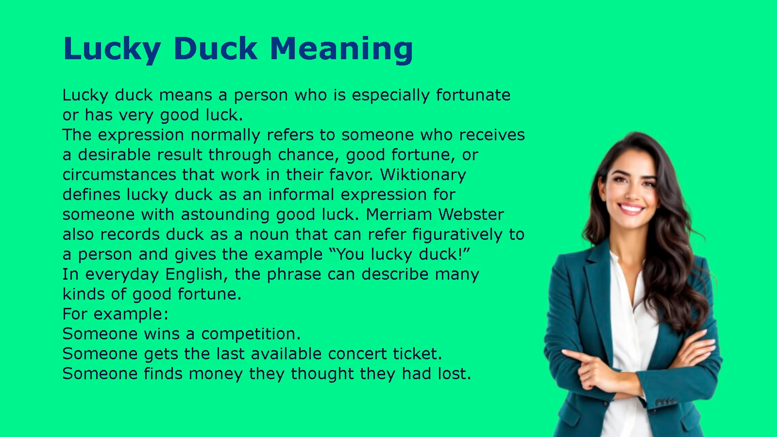 Lucky Duck Meaning
