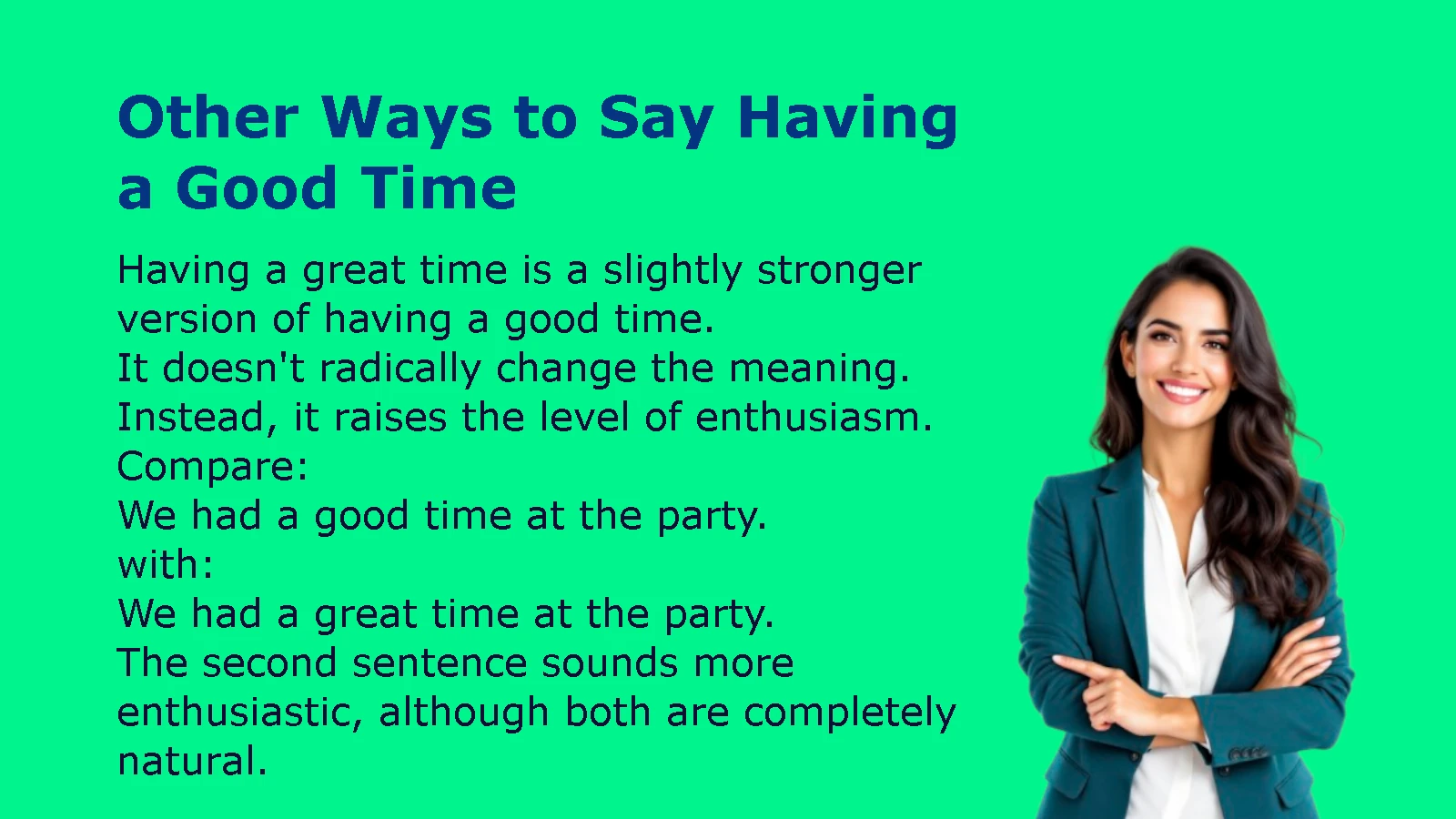 Other Ways to Say Having a Good Time