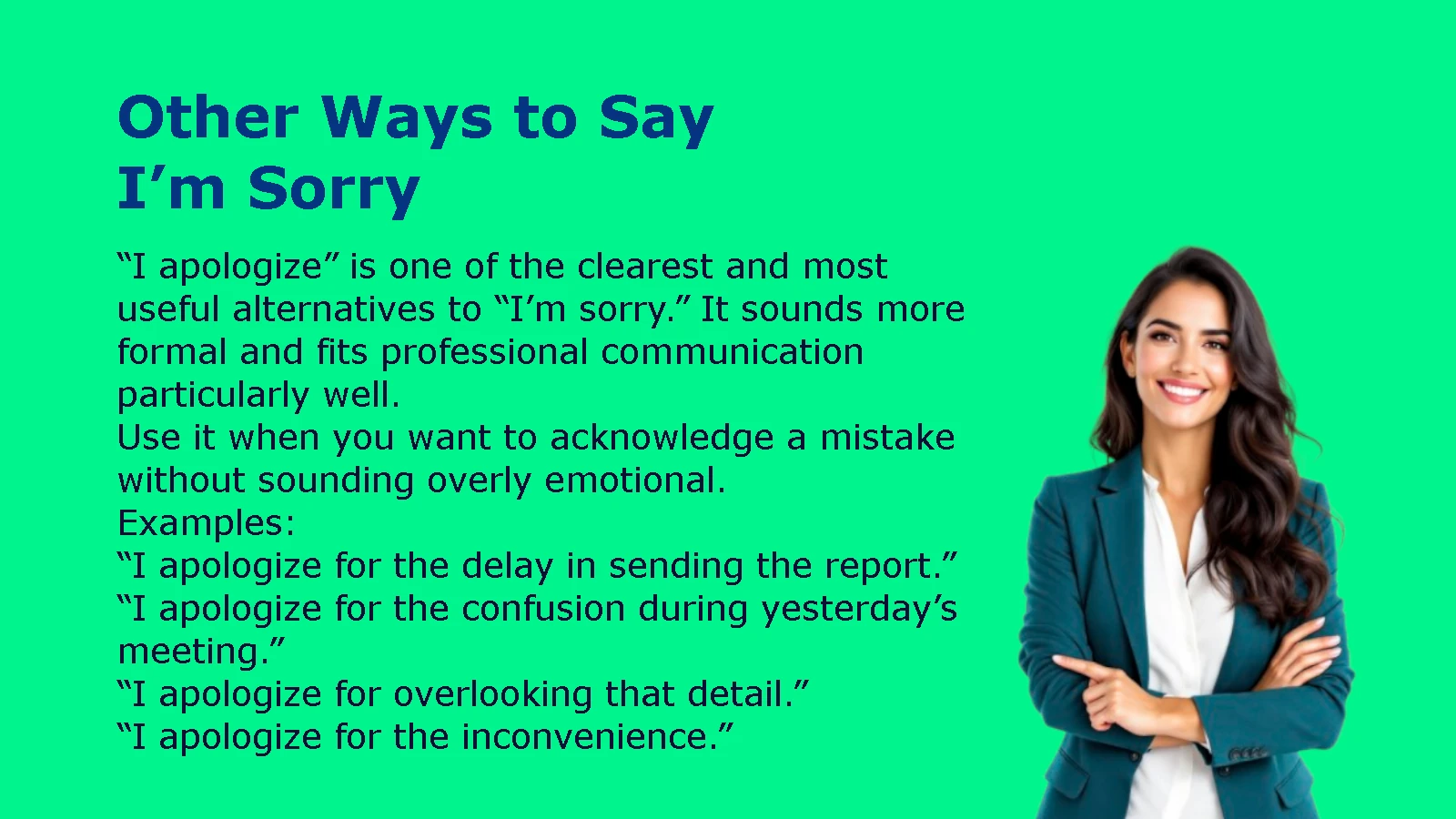 Other Ways to Say I’m Sorry