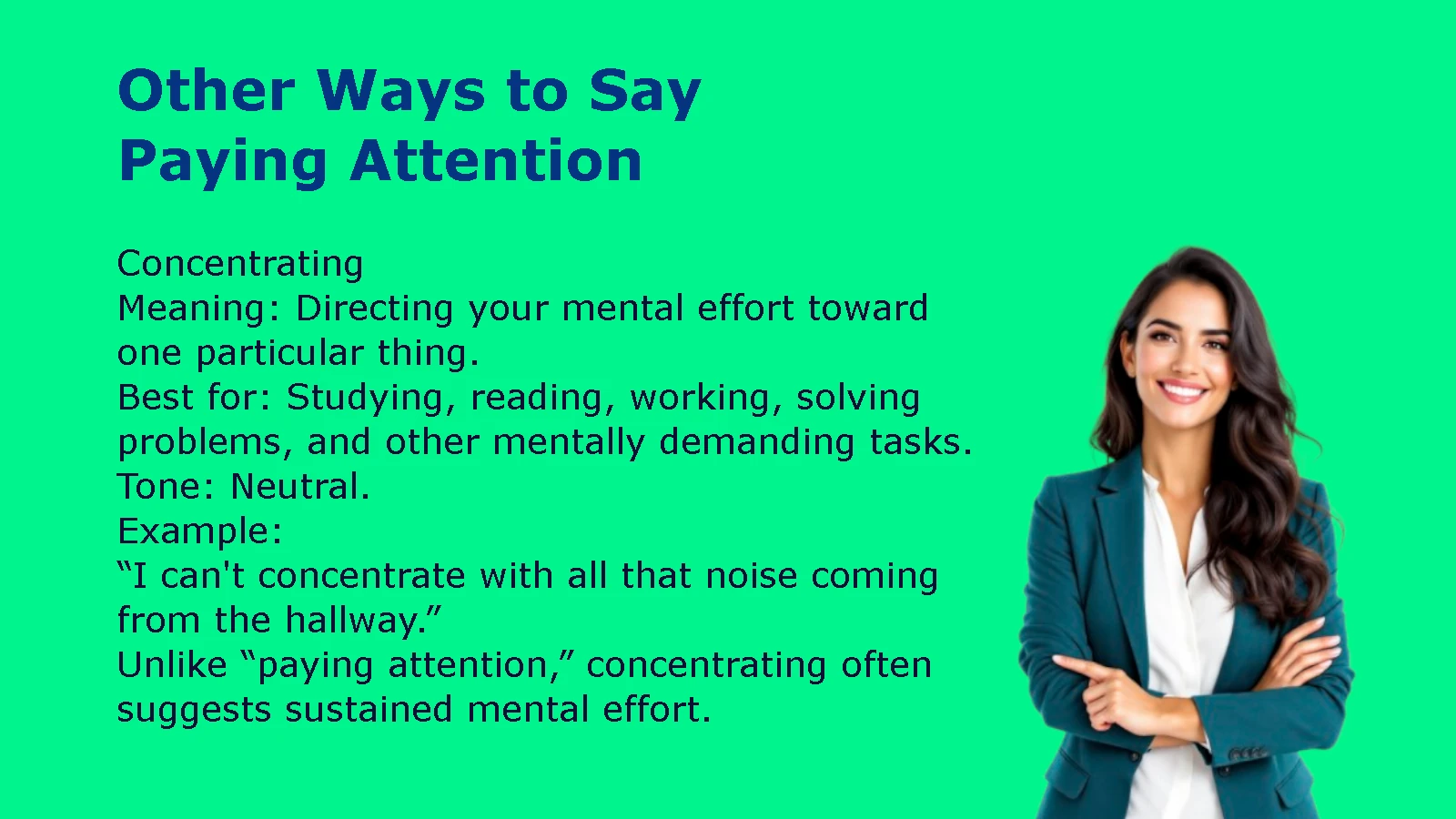 Other Ways to Say Paying Attention