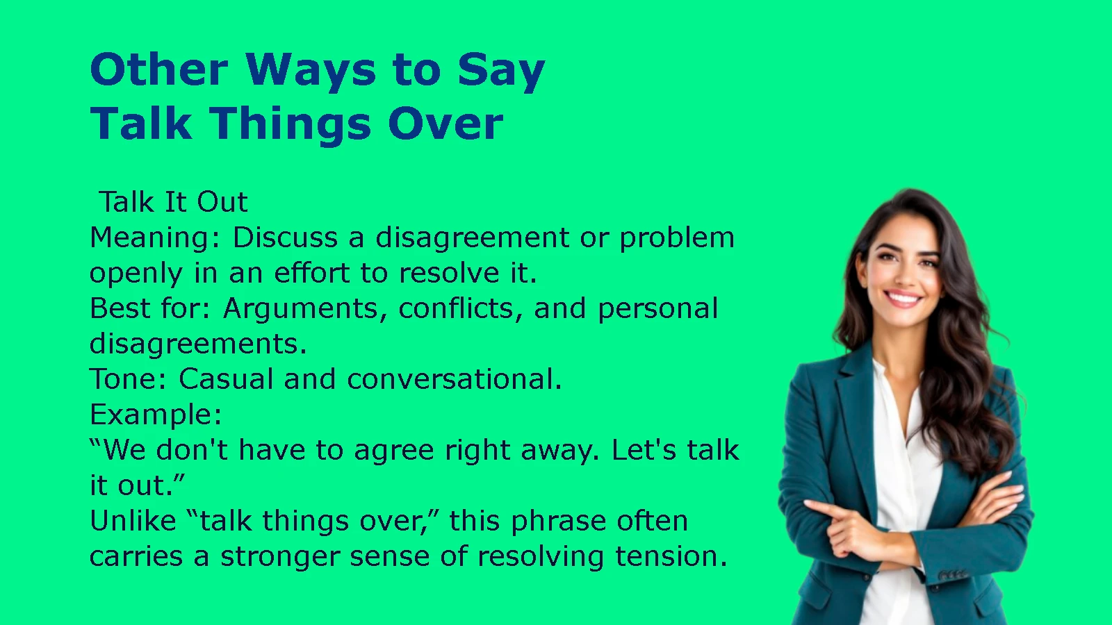 Other Ways to Say Talk Things Over