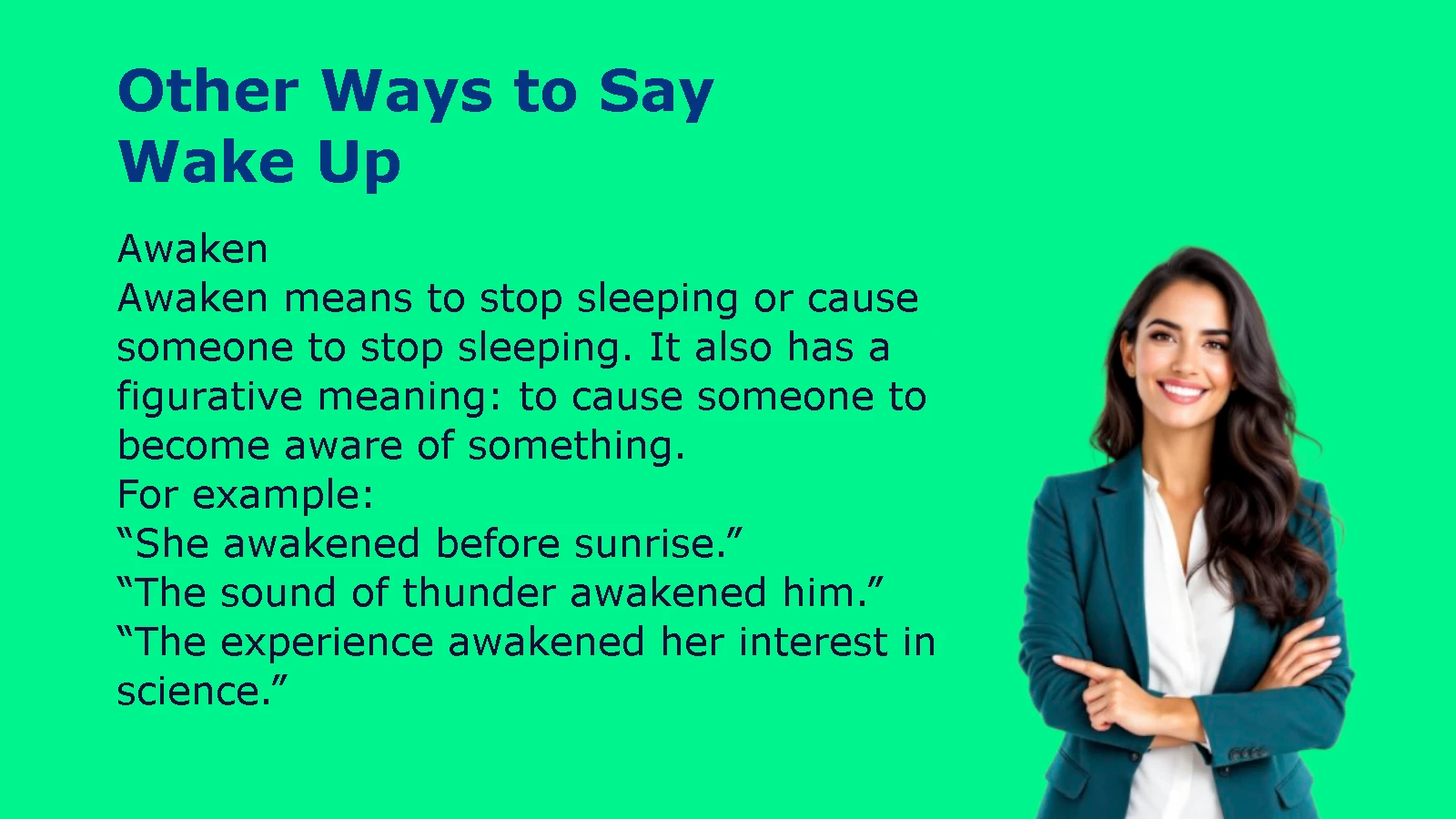 Other Ways to Say Wake Up