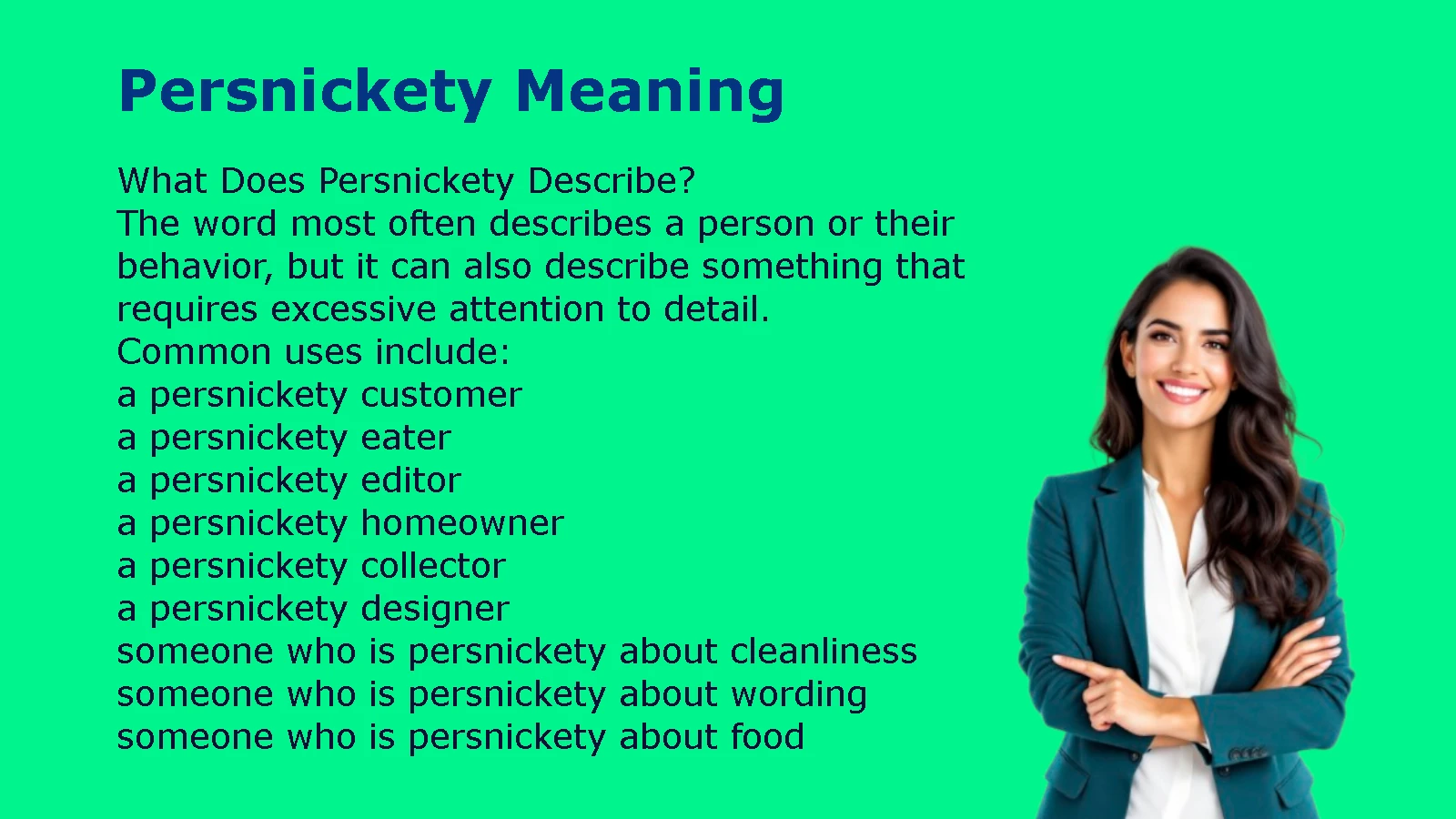 Persnickety Meaning