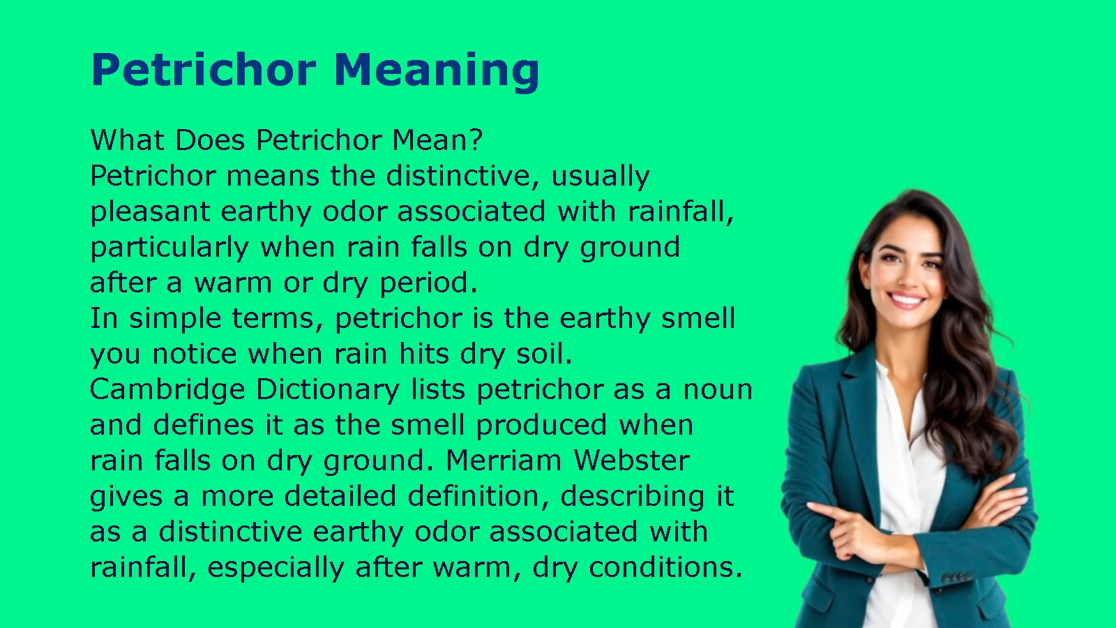 Petrichor Meaning