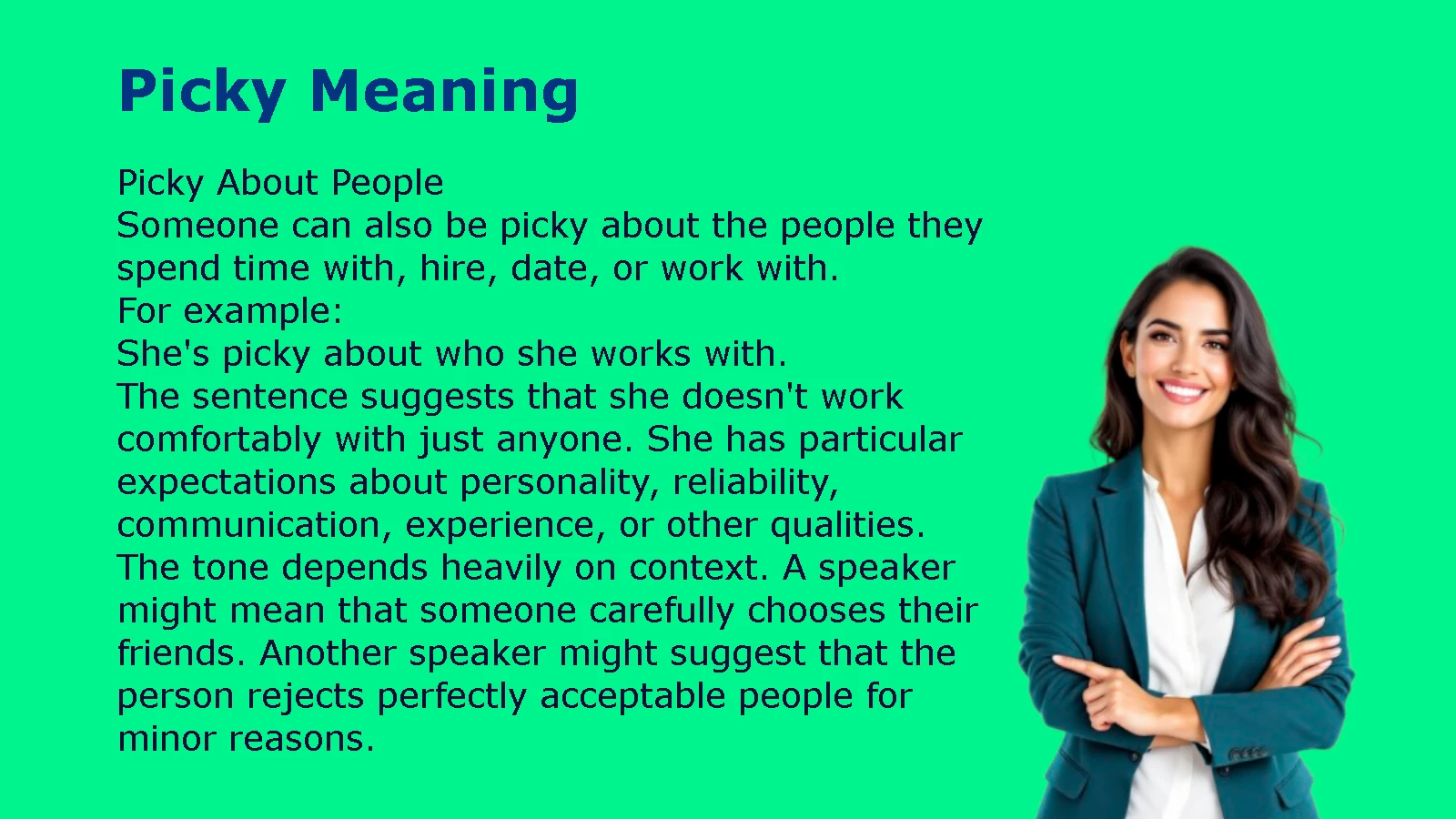 Picky Meaning