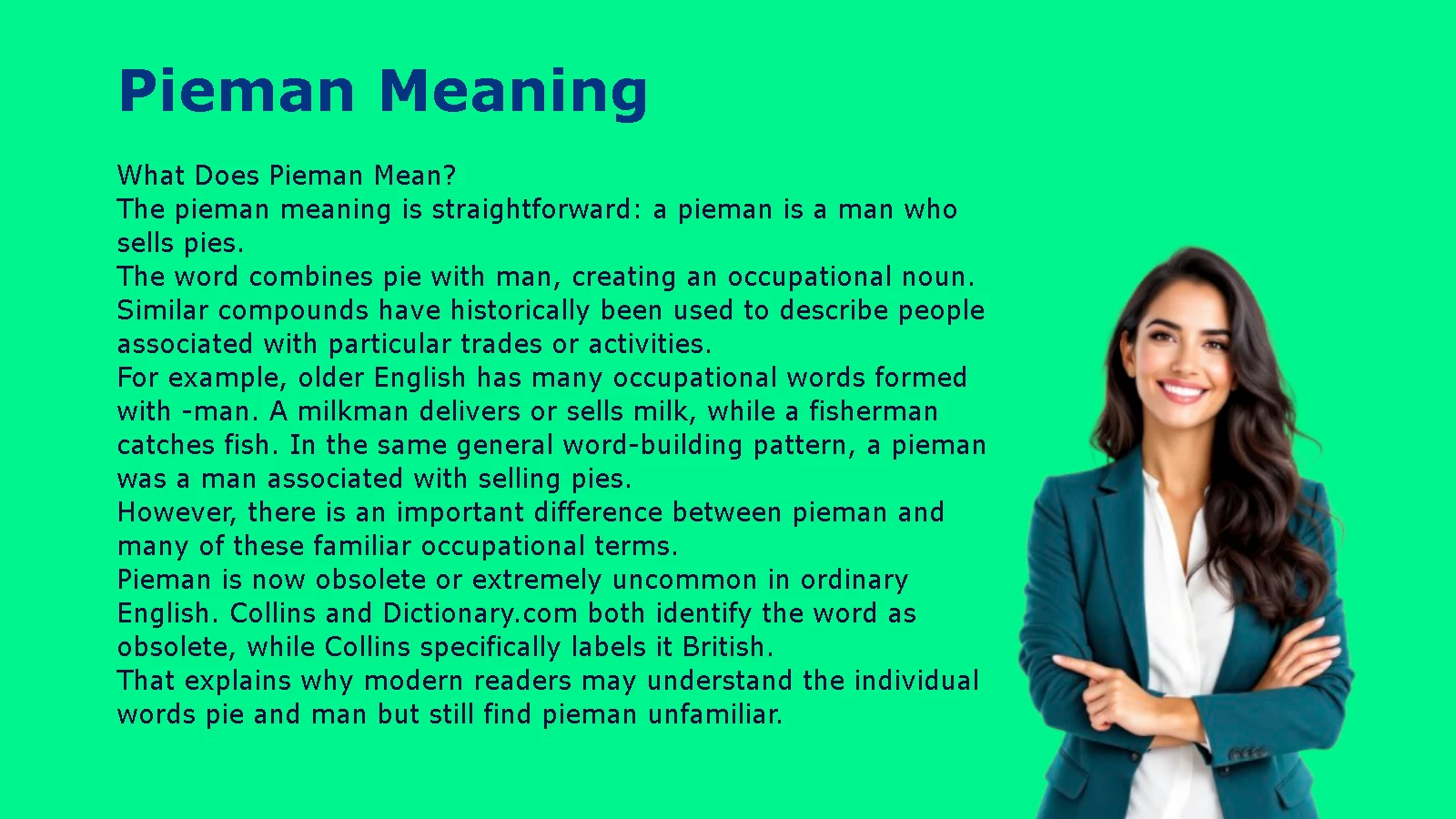 Pieman Meaning