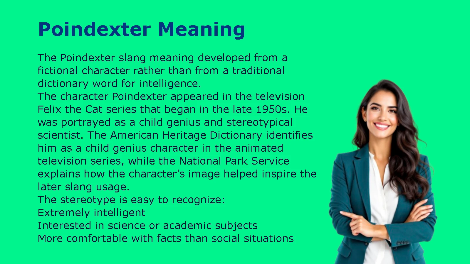 Poindexter Meaning