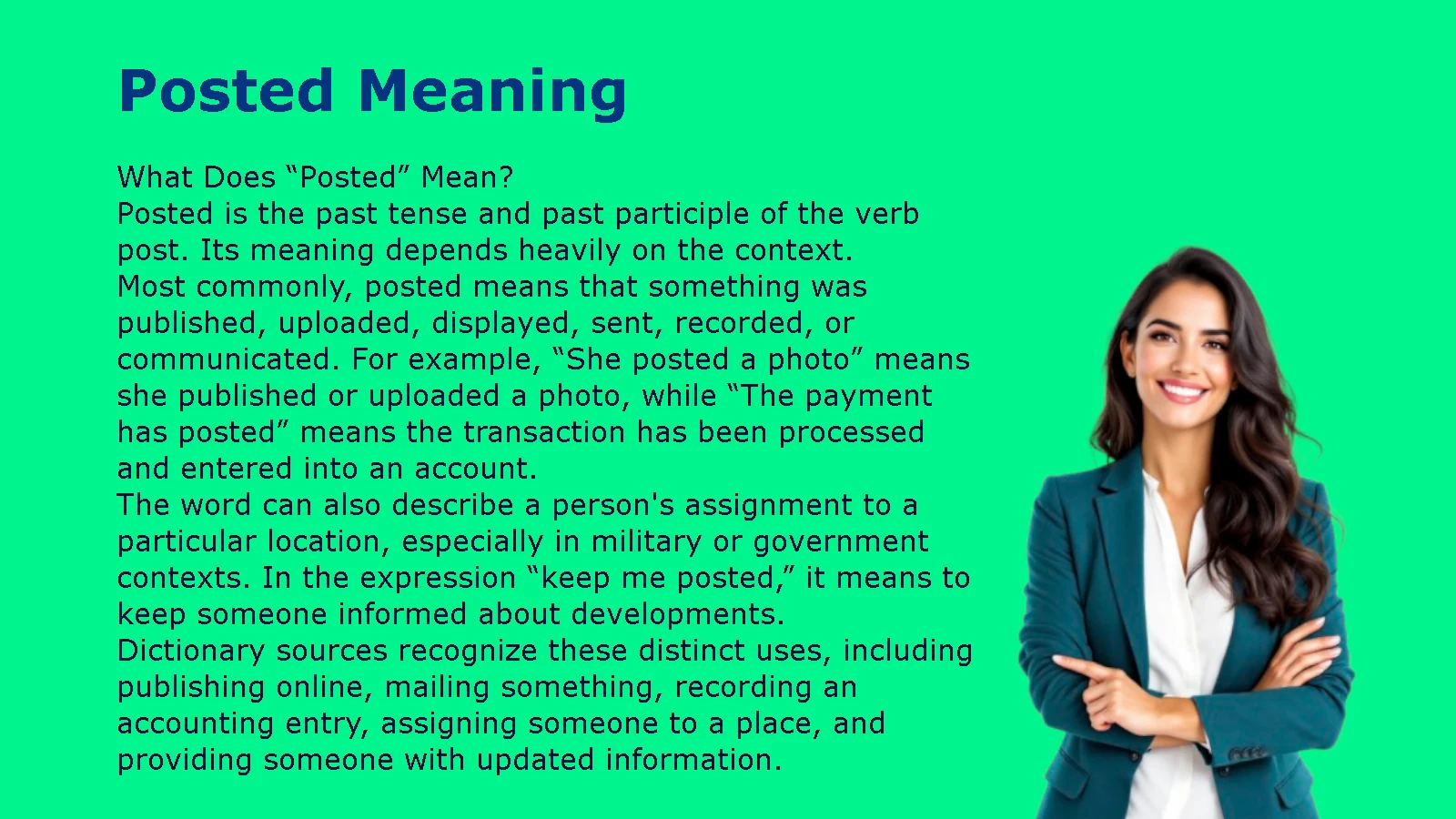 Posted Meaning