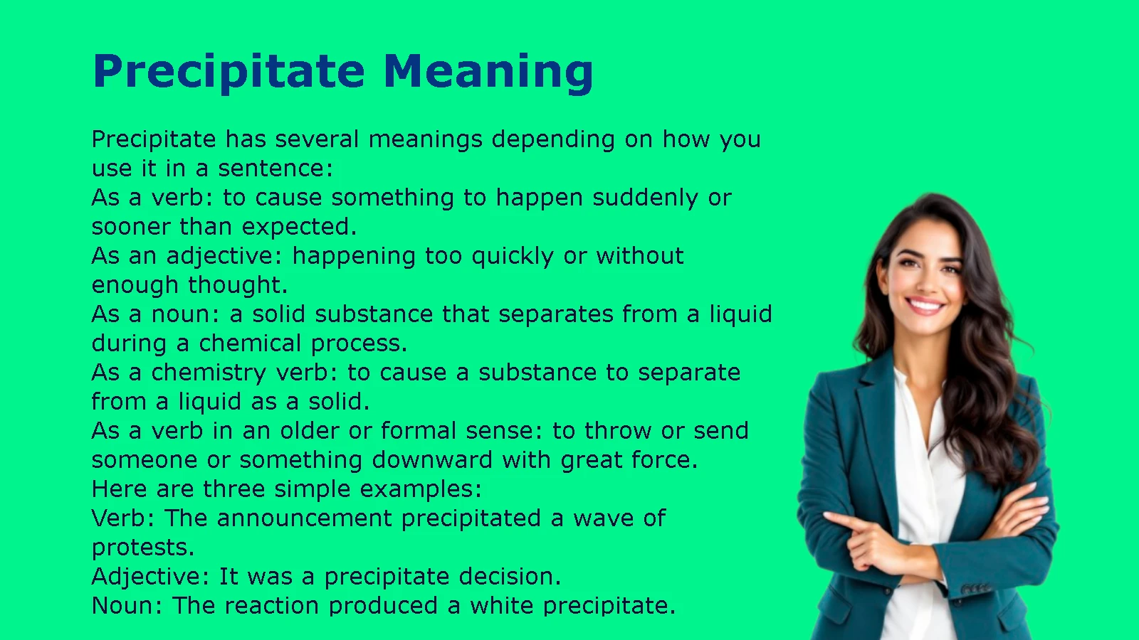 Precipitate Meaning