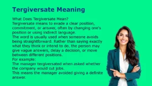 Tergiversate Meaning