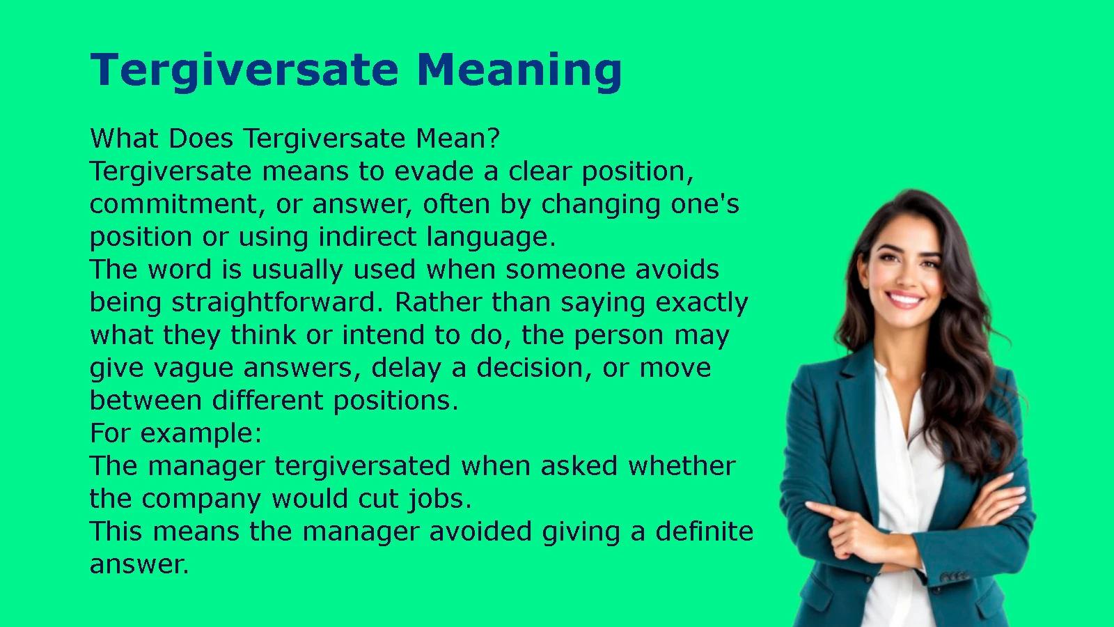 Tergiversate Meaning