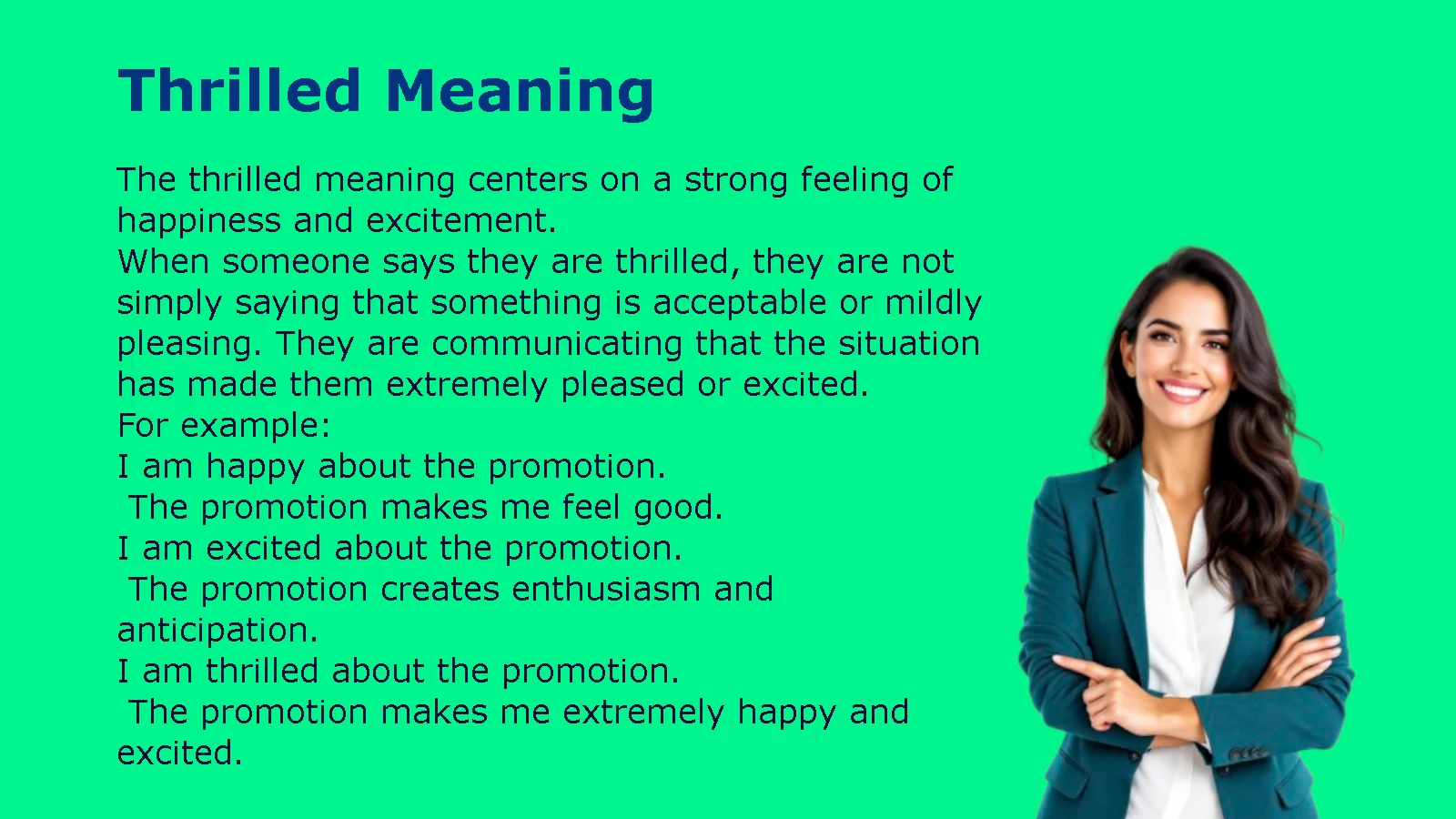 Thrilled Meaning