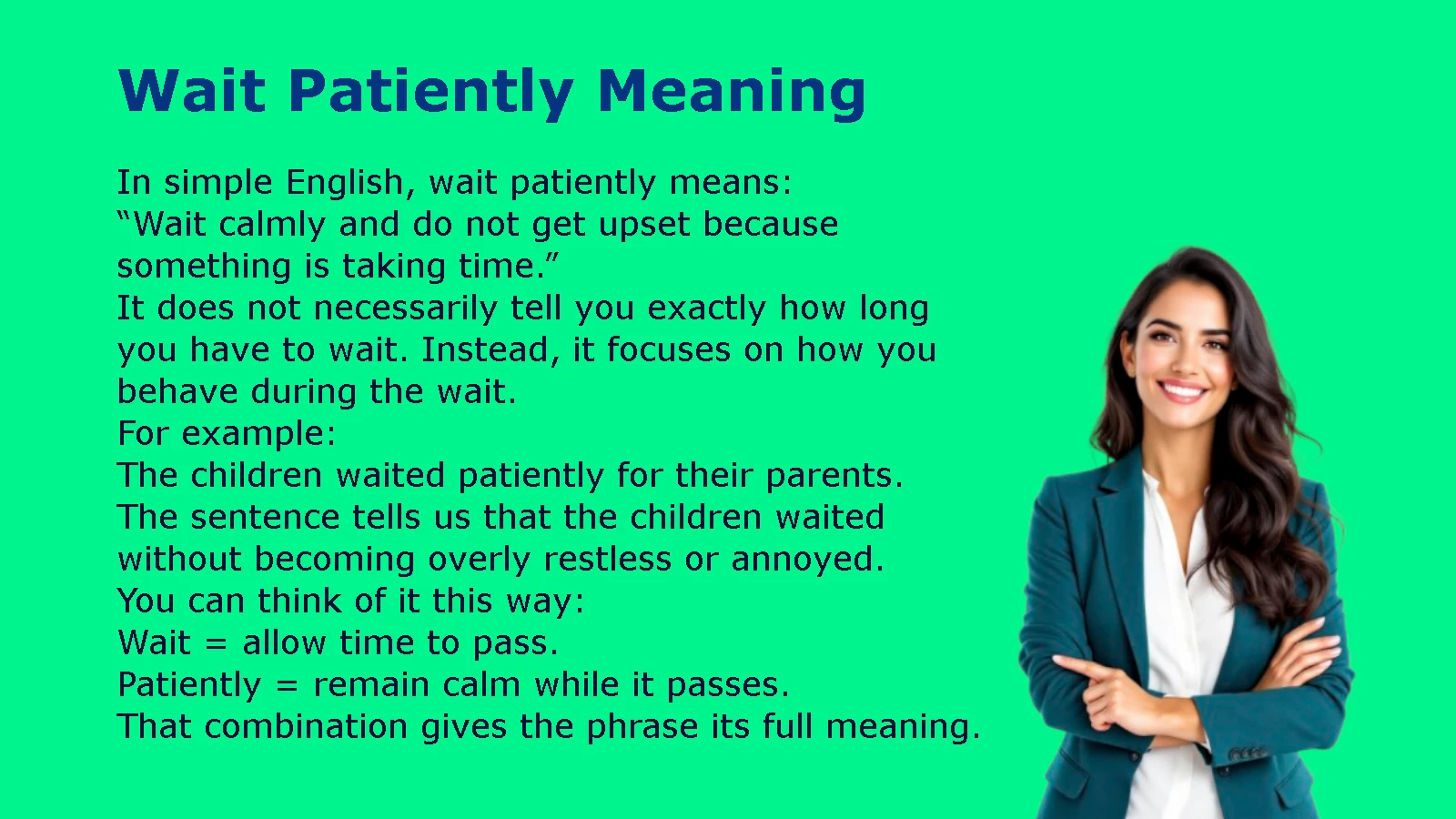 Wait Patiently Meaning