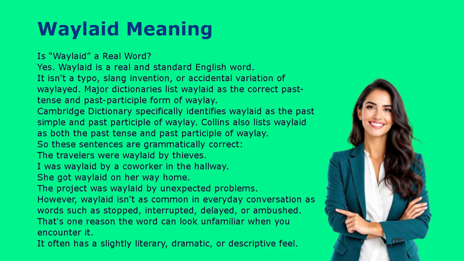 Waylaid Meaning