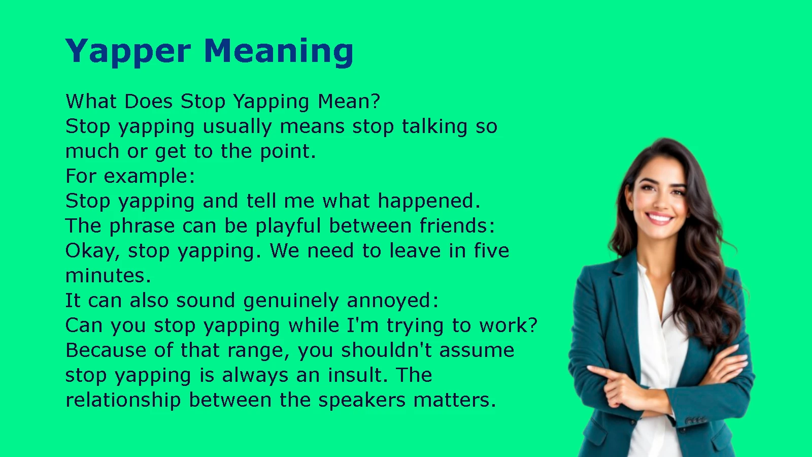 Yapper Meaning