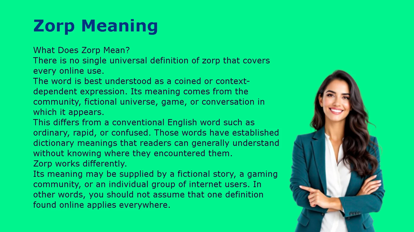Zorp Meaning