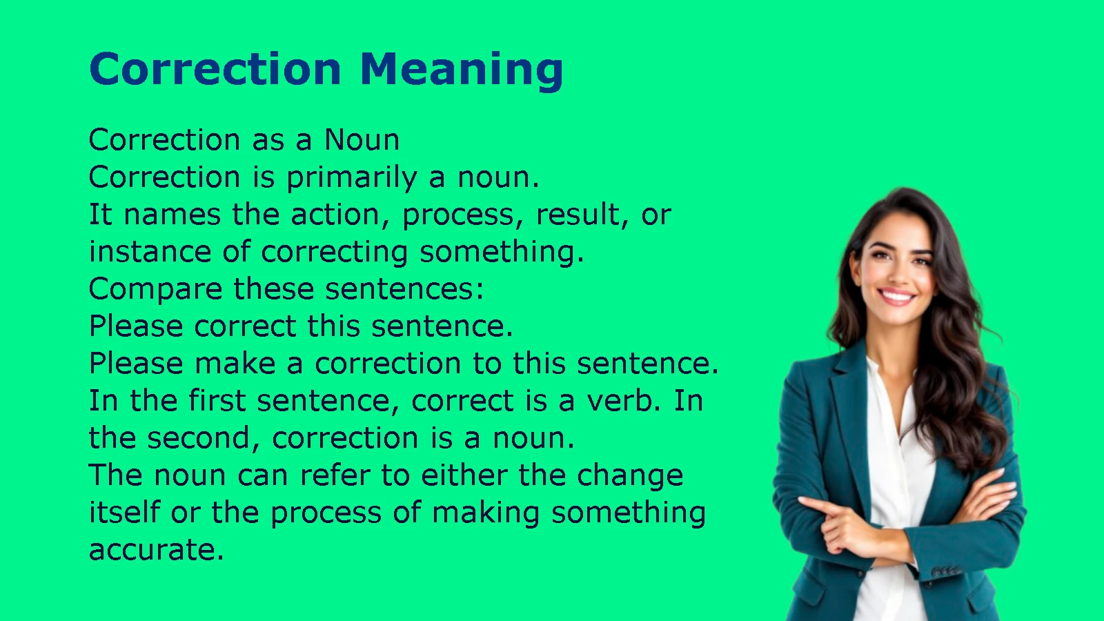 Correction Meaning