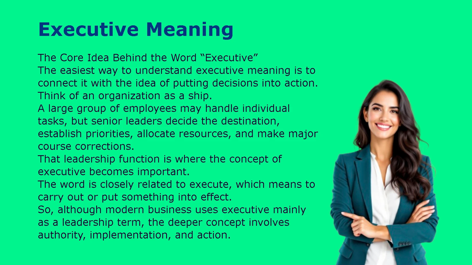 Executive Meaning