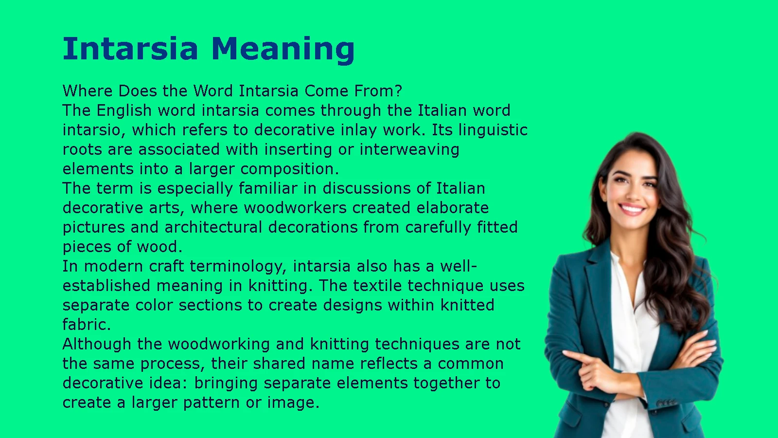 Intarsia Meaning