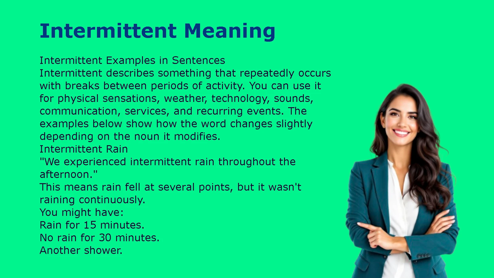 Intermittent Meaning