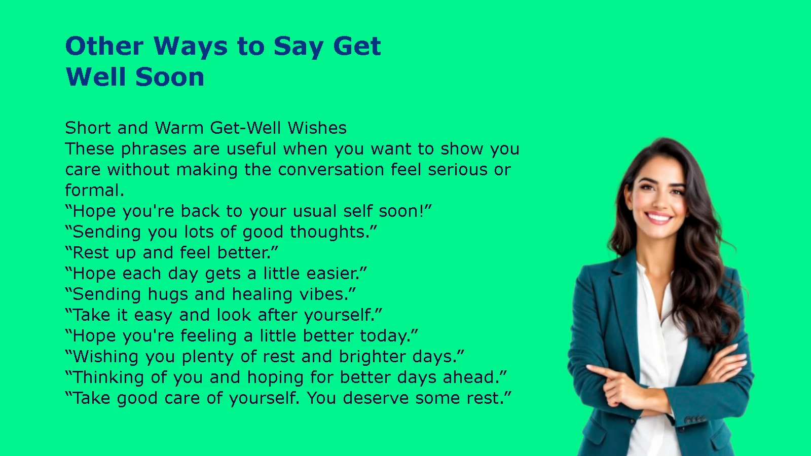 Other Ways to Say Get Well Soon