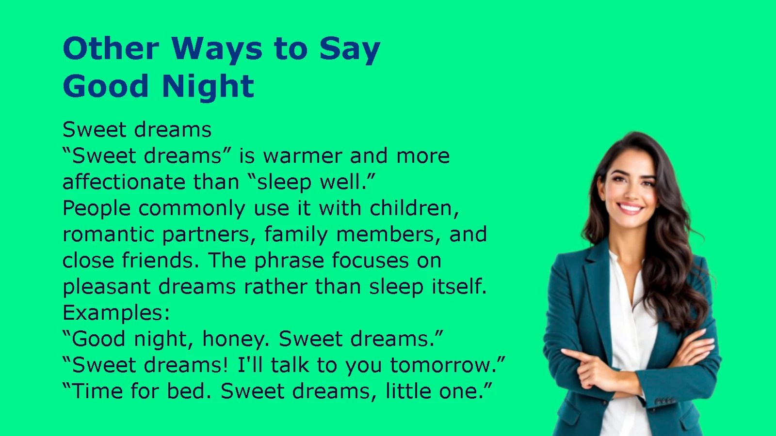 Other Ways to Say Good Night