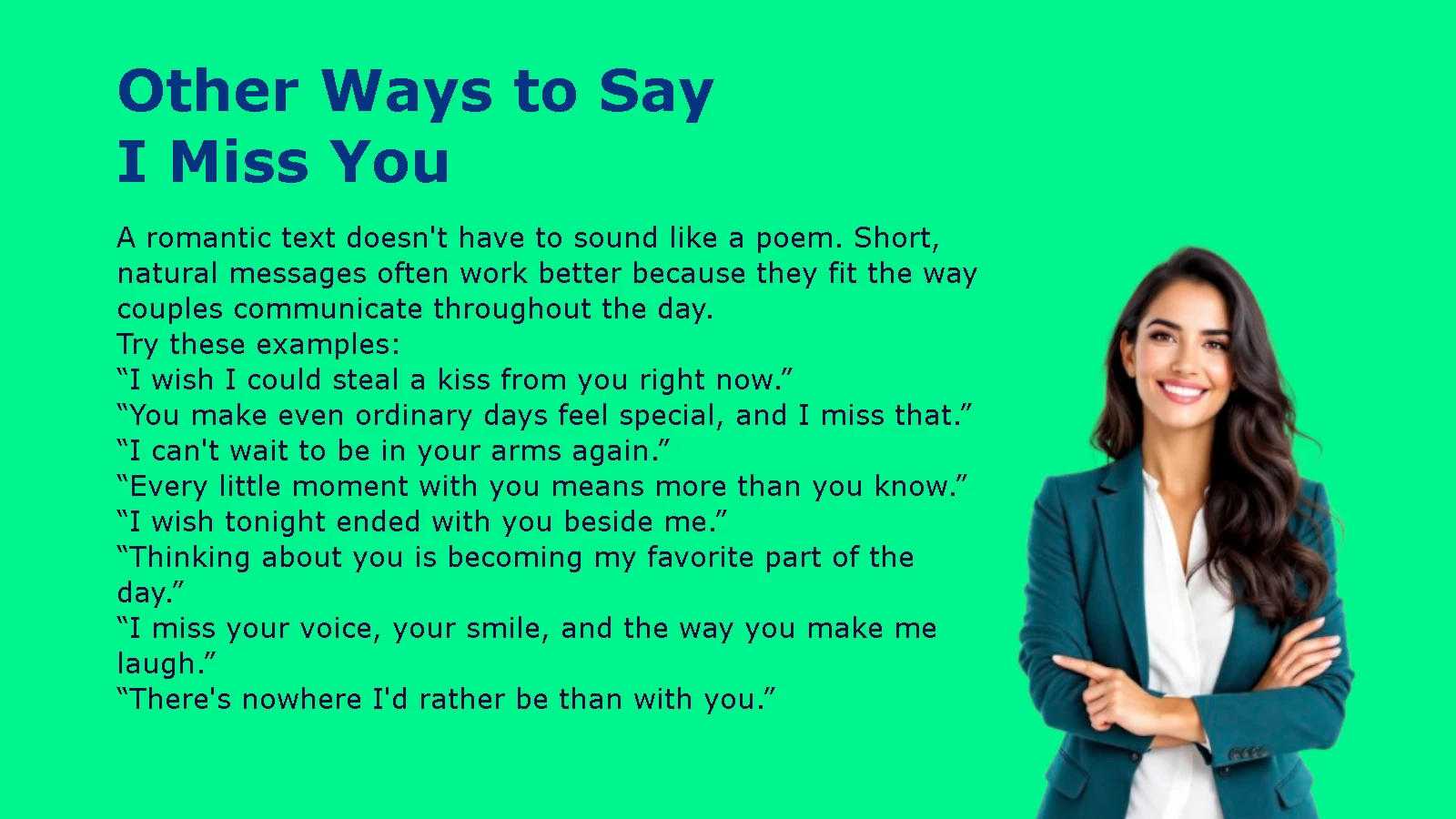 Other Ways to Say I Miss You
