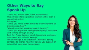Other Ways to Say Speak Up