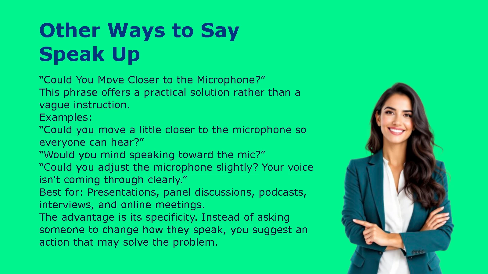 Other Ways to Say Speak Up