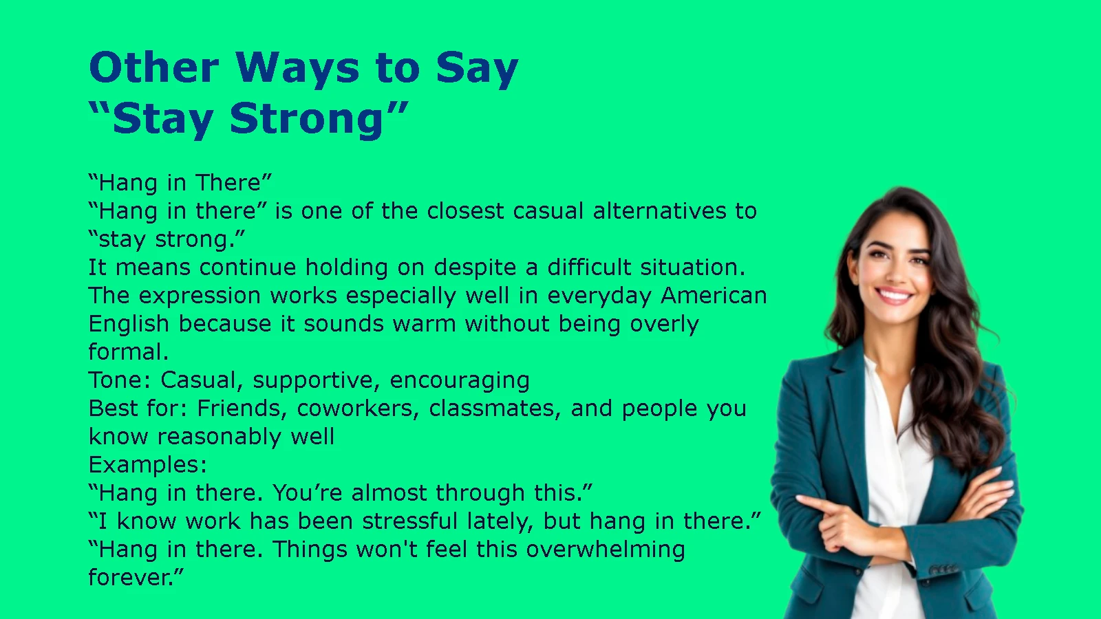 Other Ways to Say “Stay Strong”