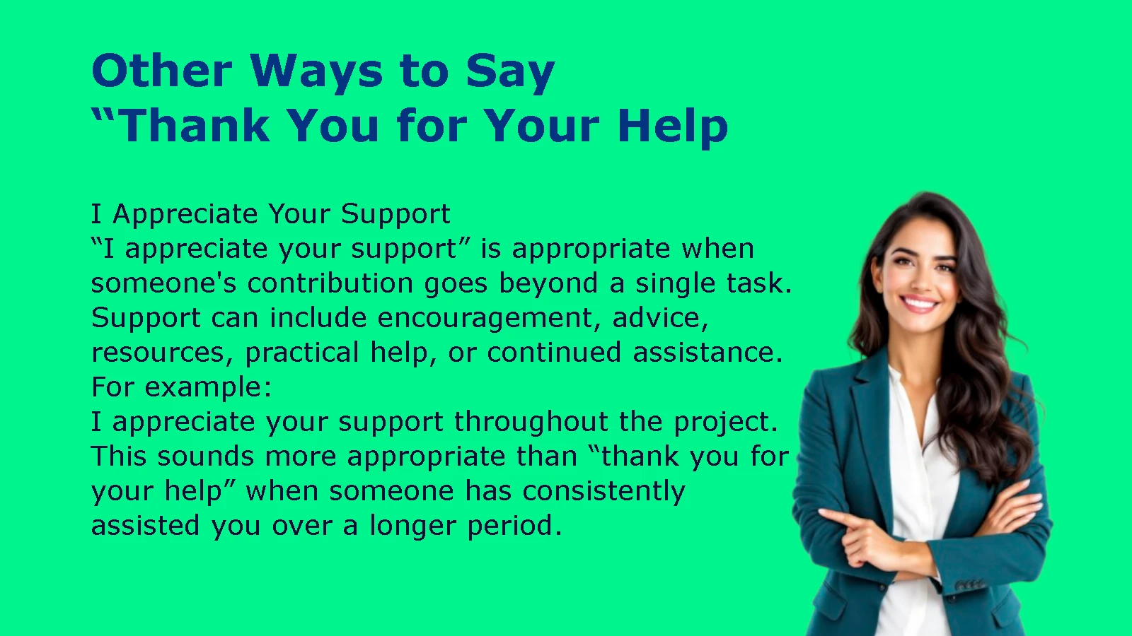 Other Ways to Say “Thank You for Your Help