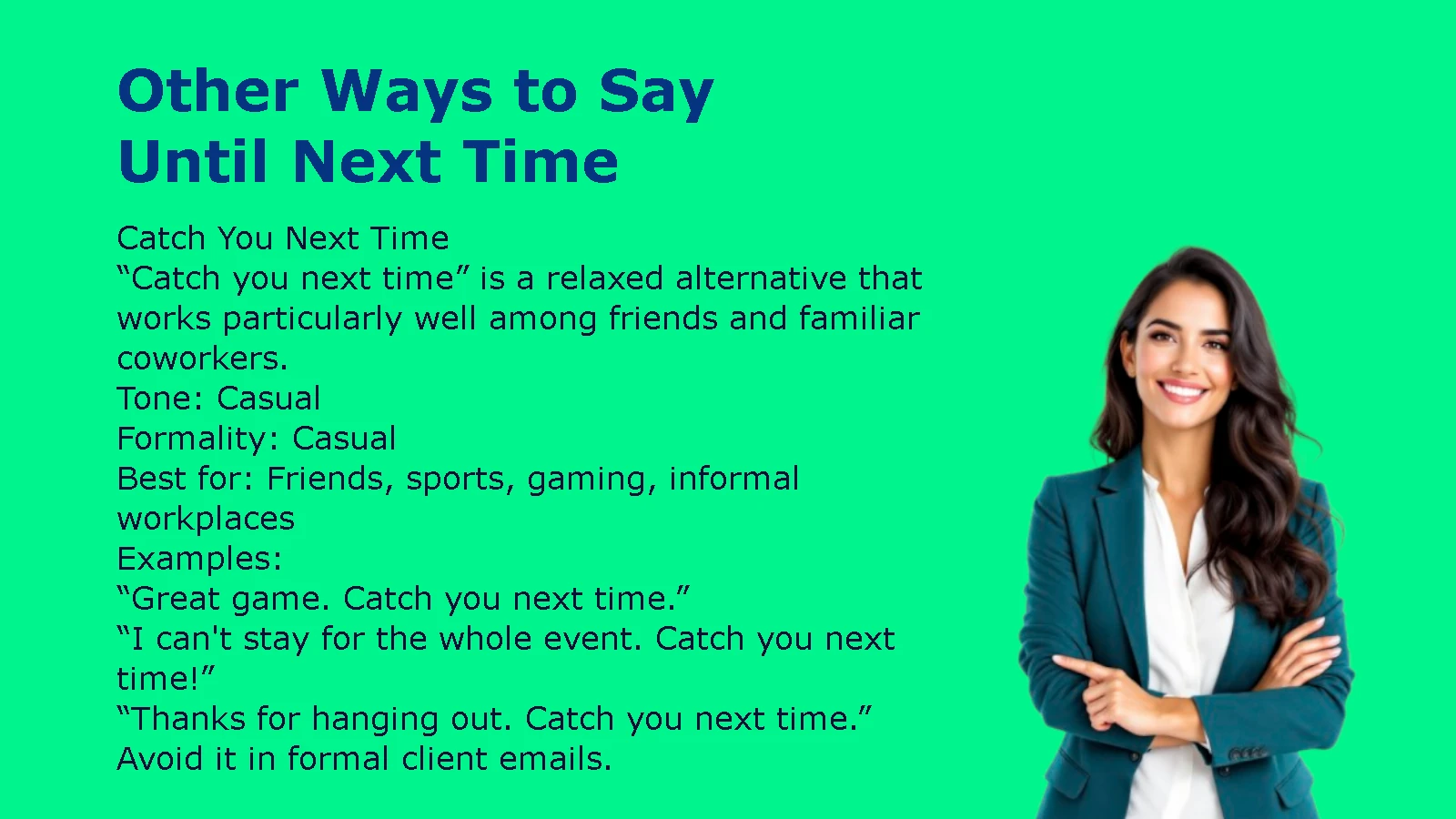 Other Ways to Say Until Next Time