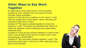 Other Ways to Say Work Together