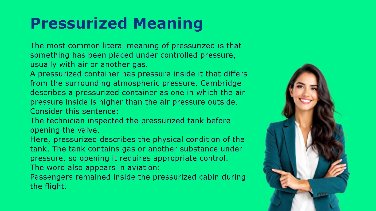 Pressurized Meaning