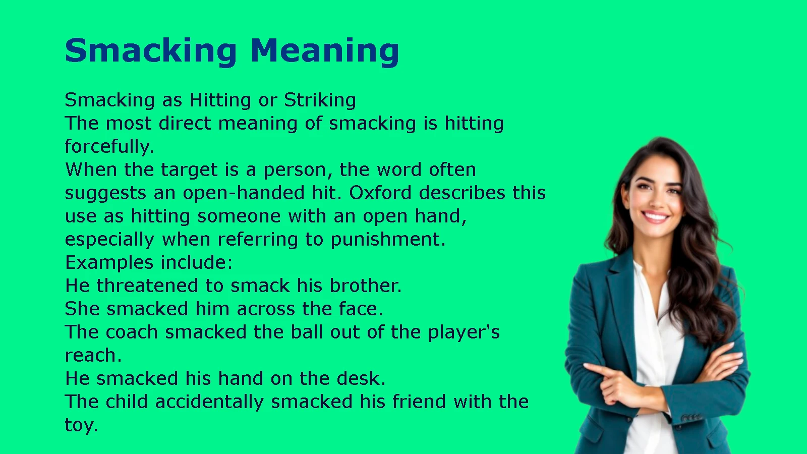 Smacking Meaning