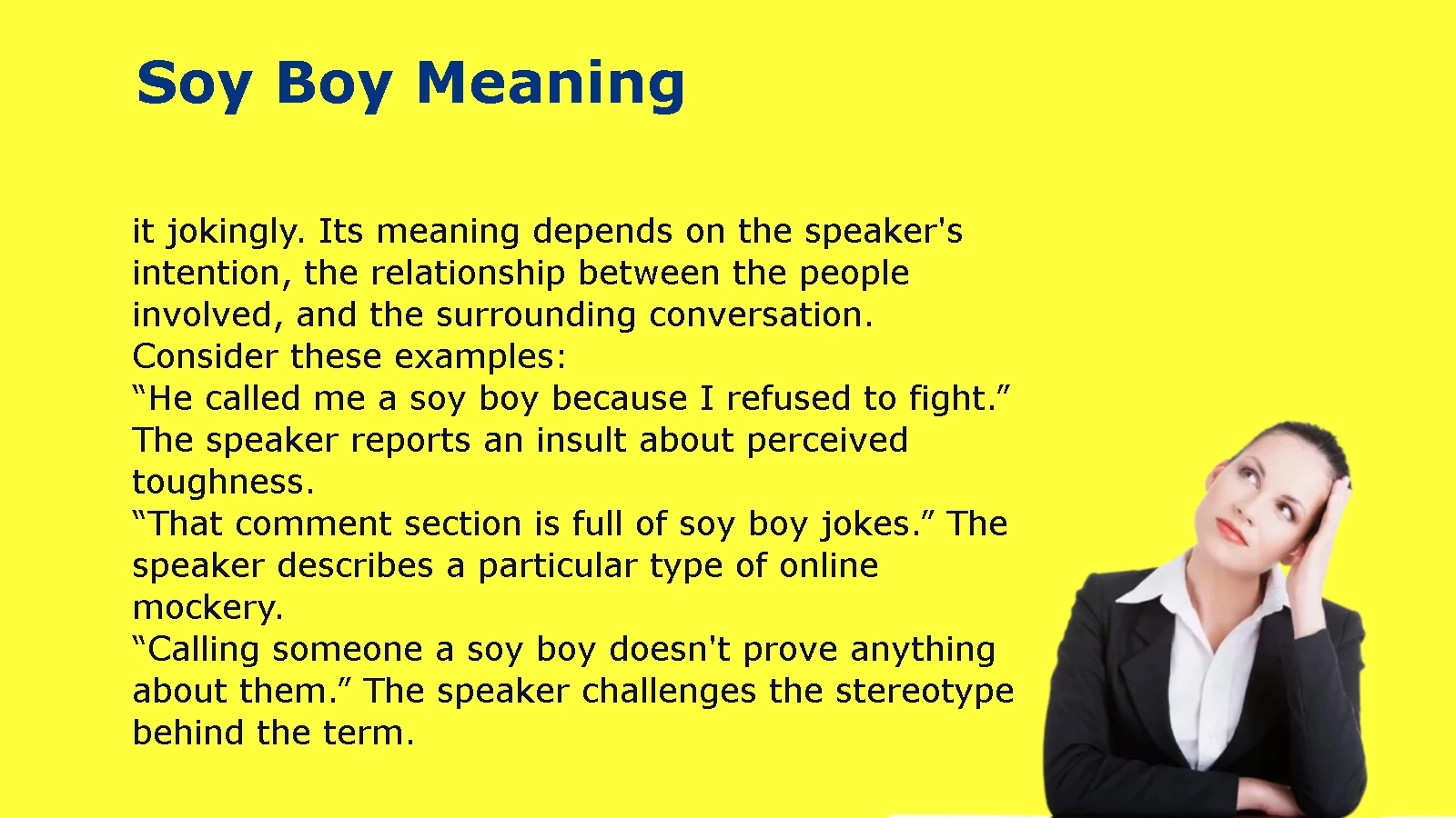 Soy Boy Meaning