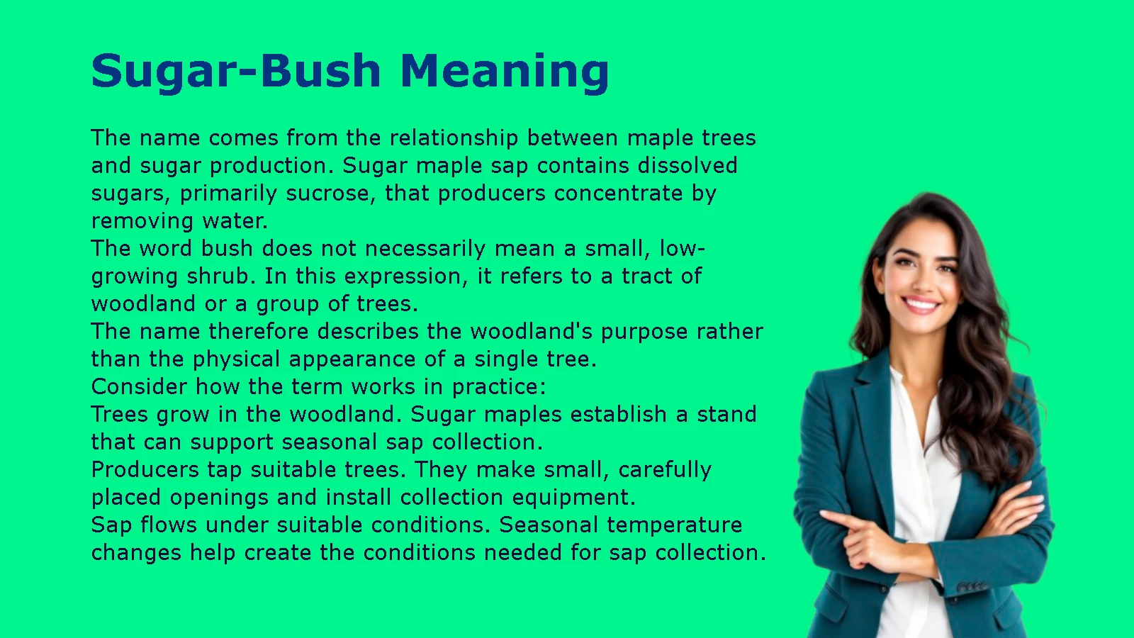 Sugar-Bush Meaning