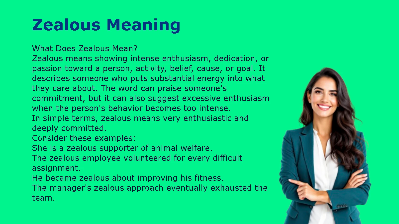 Zealous Meaning
